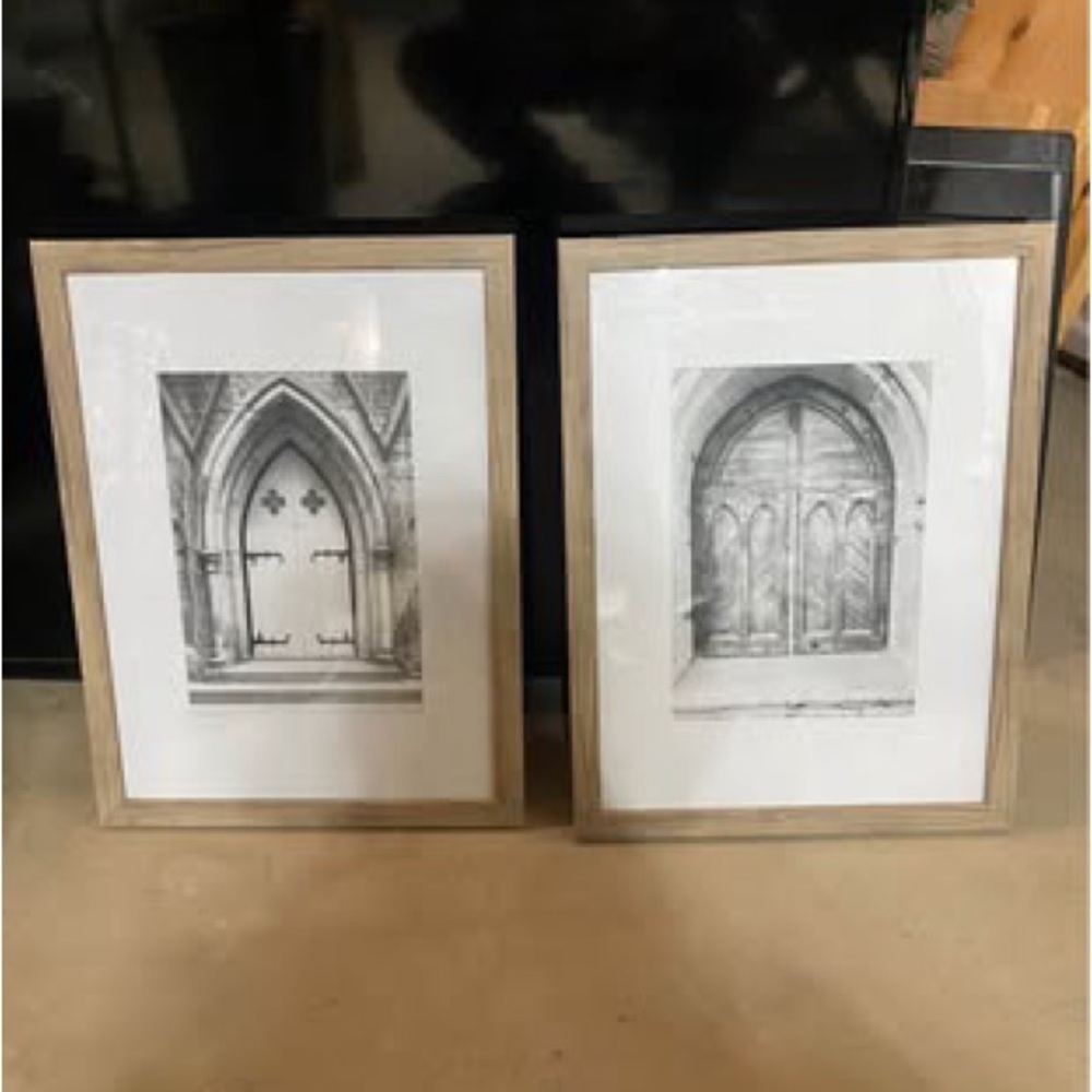 Set of Two Framed Architectural Prints